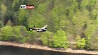 Dambusters Flypast Marks Raid Anniversary In Derbyshire [upl. by Oralia]