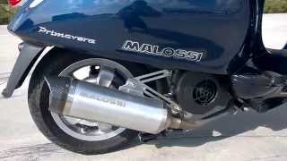 Vespa Primavera Malossi 180cc acceleration [upl. by Alaikim]