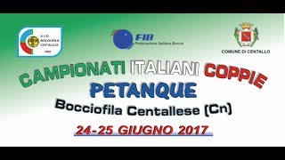 Presentazione Campionati Italiani a coppie  Petanque [upl. by Aisemaj801]