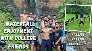 My Village Waterfall  Kumbhavade Waterfall 📍 Waterfall Enjoyment With College Friends 🤩🤩 [upl. by Flavius]