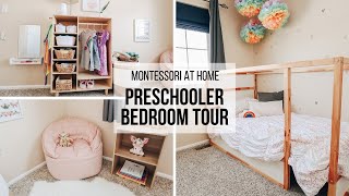 MONTESSORI AT HOME Montessori Preschool Bedroom Tour [upl. by Gibrian206]