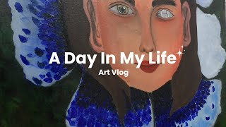 Life lately  art vlog procrastinate thoughts talk 🌿 [upl. by Adall]