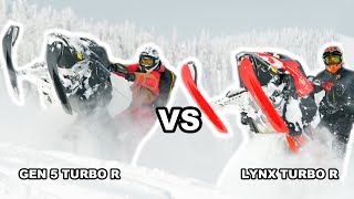 LYNX TURBO vs SKI DOO TURBO Revelstoke bc [upl. by Deb]