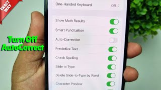 How To Turn Off AutoCorrect On iPhone  Full Guide [upl. by Konyn]