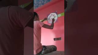 বাংকারের মুখ ডিজাইন করছি দেখুন ytshorts stencilart india bangladesh wallpainting [upl. by Tyrus]