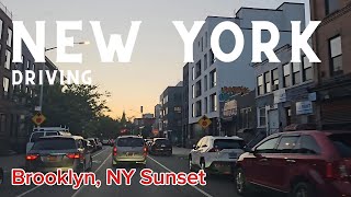 Brooklyn NY 🗽 Driving in Sunset 🌇 Summer time rideseek driving roadtrip travel [upl. by Dodie]