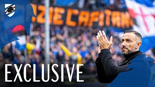 Grazie per sempre Capitano il saluto della Samp a Quagliarella [upl. by Kalb]