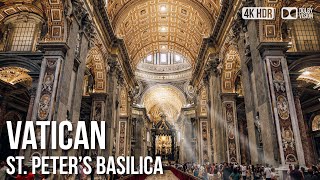 Saint Peter’s Square amp Basilica 🇻🇦 Vatican City 4K HDR Walking Tour [upl. by Rap]