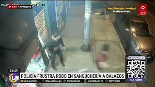 A balazos Policía frustra robo en restaurante y detiene a ladrón [upl. by Yntruoc]