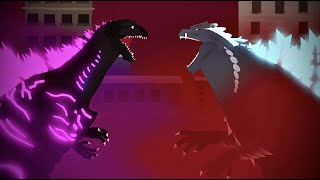 Shin Godzilla vs Godzilla Ultima Full Animated Fight [upl. by Leiru]