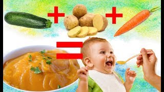 7 REPAS BEBE RECETTE FACILE RAPIDEPURÉE DE LÉGUMES [upl. by Ameehsat]