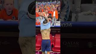 POV Memphis Depay gives shirt to lucky fan 🇳🇱 depay nederlands euro [upl. by Johanan136]