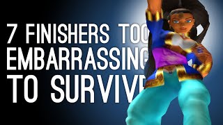 7 Humiliating Fighting Game Finishers Too Embarrassing to Survive [upl. by Drofyar879]