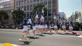 福岡工業大学付属東城高等学校チアリーダー部BLUE ANGELS 第14回はかた駅前どんたくストリート [upl. by Laux]