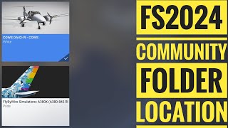 Microsoft Flight Simulator 2024 Community Folder location and testing some old addons [upl. by Ivad]