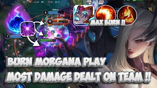 INSANE BURN DAMAGE MID LANE MORGANA GAMEPLAY  WILD RIFT BUILDRUNES [upl. by Anaiad]