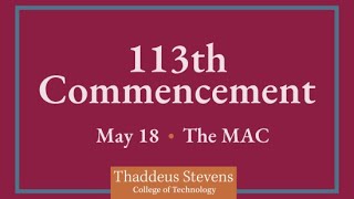 Thaddeus Stevens Commencement 2024 May 18 230 pm [upl. by Aehsrop]