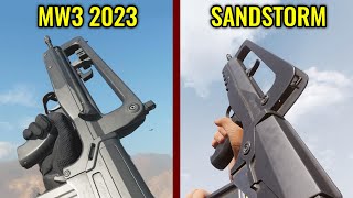 COD MW3 2023 vs Insurgency Sandstorm  Weapons Comparison [upl. by Benedic]