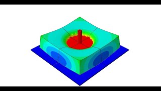 Indentation forcedeflection IFD test simulation using Abaqus step by stepxfem fem abaqus [upl. by Stoeber]