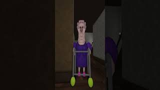 GRUMPY GRAN SCARY OBBY JUMPSCARE Playing as Prisoner Barry roblox [upl. by Bolte]