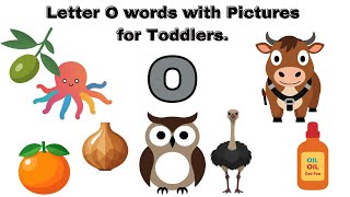 O letter words  Letter O  O letter  letterwordsforkids [upl. by Muire471]