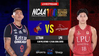 Letran vs LPU Men’s Basketball  NCAA Season 100 [upl. by Ransell293]