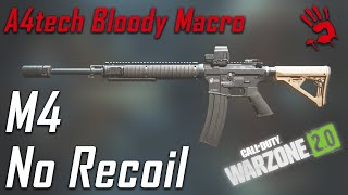 A4tech Bloody Mouse No Recoil Macro for M4  Call Of Duty Warzone 20 [upl. by Ardnak]