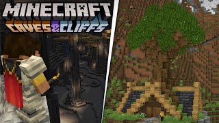 Exploring the New Caves amp New Enchanting Building  Minecraft 118 Survival 2 [upl. by Mientao]