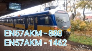 EN57AKM880 i 1462 SKM Trójmiasto Wejherowo  Gdańsk Śródmieście 10112024 Gdynia Cisowa [upl. by Pearse]