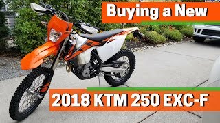 2018 KTM 250 EXCF  Walkaround amp Mods [upl. by Asirem]