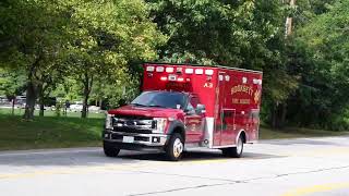 Hooksett NH Fire Department Ambulance 3 Responding [upl. by Nanji11]