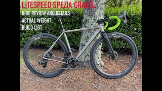 Litespeed Titanium Toscano Spezia Gravel BikeNewBuild ListTest RideDarimoBerkSRAM Red [upl. by Ong]