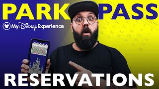 My Disney Experience Tutorial How To Make A Disney park Pass Reservation EASY [upl. by Radnaskela]