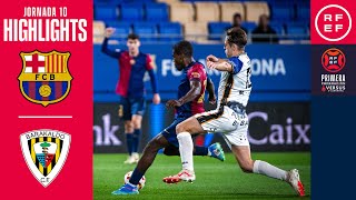 Resumen PrimeraFederación  FC Barcelona Atlètic 22 Barakaldo CF  Jornada 10  T 20242025 [upl. by Aidnis727]