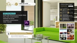 Premiere Pro Template Simple Clean Real Estate Slideshow – Premiere Pro  Free Font Download [upl. by Digdirb]