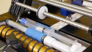 Labelling Syringes on the BenchMAX Label Applicator [upl. by Cooley]