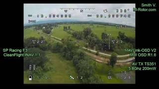 CleanFlight INAV 11 amp MW OSD R16 [upl. by Sapowith]