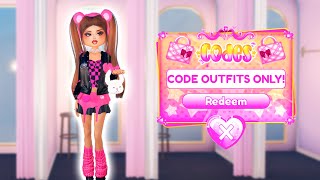 Only Using CODE ITEMS in Dress to Impress [upl. by Minabe787]