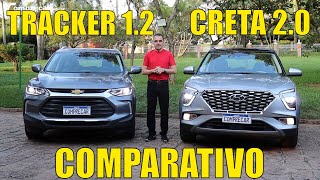 Comparativo Chevrolet Tracker 12 x Hyundai Creta 20  Qual é melhor [upl. by Piselli]