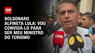 Na Argentina Bolsonaro se diz esperançoso com Milei e alfineta Lula  CNN ARENA [upl. by Sasnak]