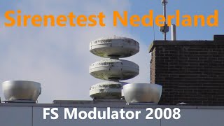 FS Modulator 2008  Maandelijkse Sirenetest Nederland  07102024 [upl. by Tapes]