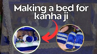 how to make small bed for laddu gopal❤️🦚bhumikapandey0820 [upl. by Irby]