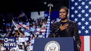 WATCH Michelle Obamas full remarks at Harris campaign rally in Kalamazoo Michigan [upl. by Lan812]