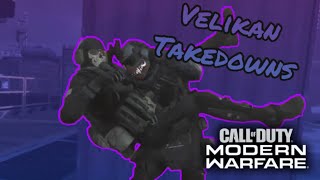 All NEW Velikans Takedowns  Modern Warfare [upl. by Adnahsar106]