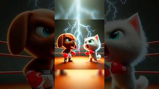 Cat VS Dog Boxing cutecat aicatstories viralcat trending viral cartoon [upl. by Burner398]