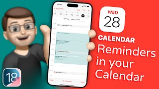 How to Add Reminders to Your Daily Calendar View in iOS 18 [upl. by Standley459]