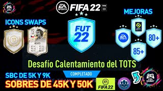 SBC  DESAFIO CALENTAMIENTO DEL TOTS SOLUCIÓN FIFA 22  NEDVED MOMENTS  MEJORA X5 LIGAS EFIGS 😍😱🎮 [upl. by Durgy]