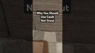 Caulk should always be used where two planes meet tile tips shorts [upl. by Arreis77]