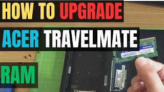 How To UPGRADE Acer TRAVELMATE P645 Laptop RAM Memory [upl. by Flodur]