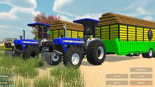 New Holland 5620 4WD  New Holland and Trolley  I V S 3d  Mobile Games [upl. by Schlessinger]